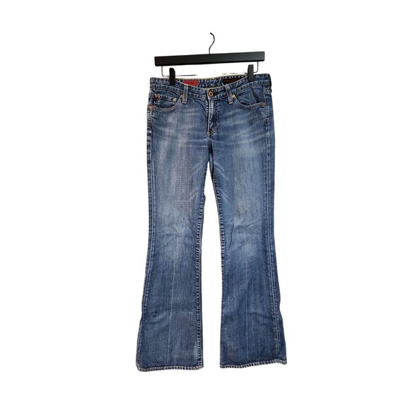 Vintage AG Adriano Goldschmied Womens The Club Flare Jeans 29R Denim Blue Made I - Picture 1 of 6